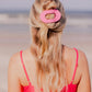 Paradise Pink Medium Flat Round Hair Clip