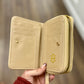 Tan Nadine Zippered Wallet