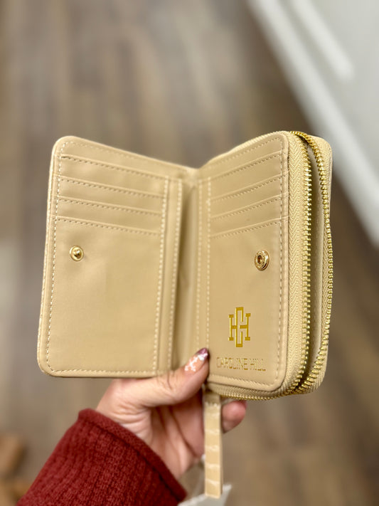 Tan Nadine Zippered Wallet