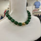Hart Designs Hunter Green & Gold Bead Necklace