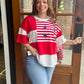 Patchwork American Flag Sweatshirt