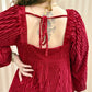 Velvet Red Babydoll Dress