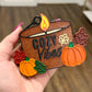 Cozy Vibes Candle Car Freshie - Leaves