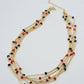 Black & Red Multi Strand Necklace