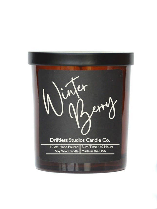 Winter Berry 10oz Soy Wax Candle with Lid