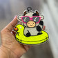 Cow Summertime Car Freshie- Summer Block Party