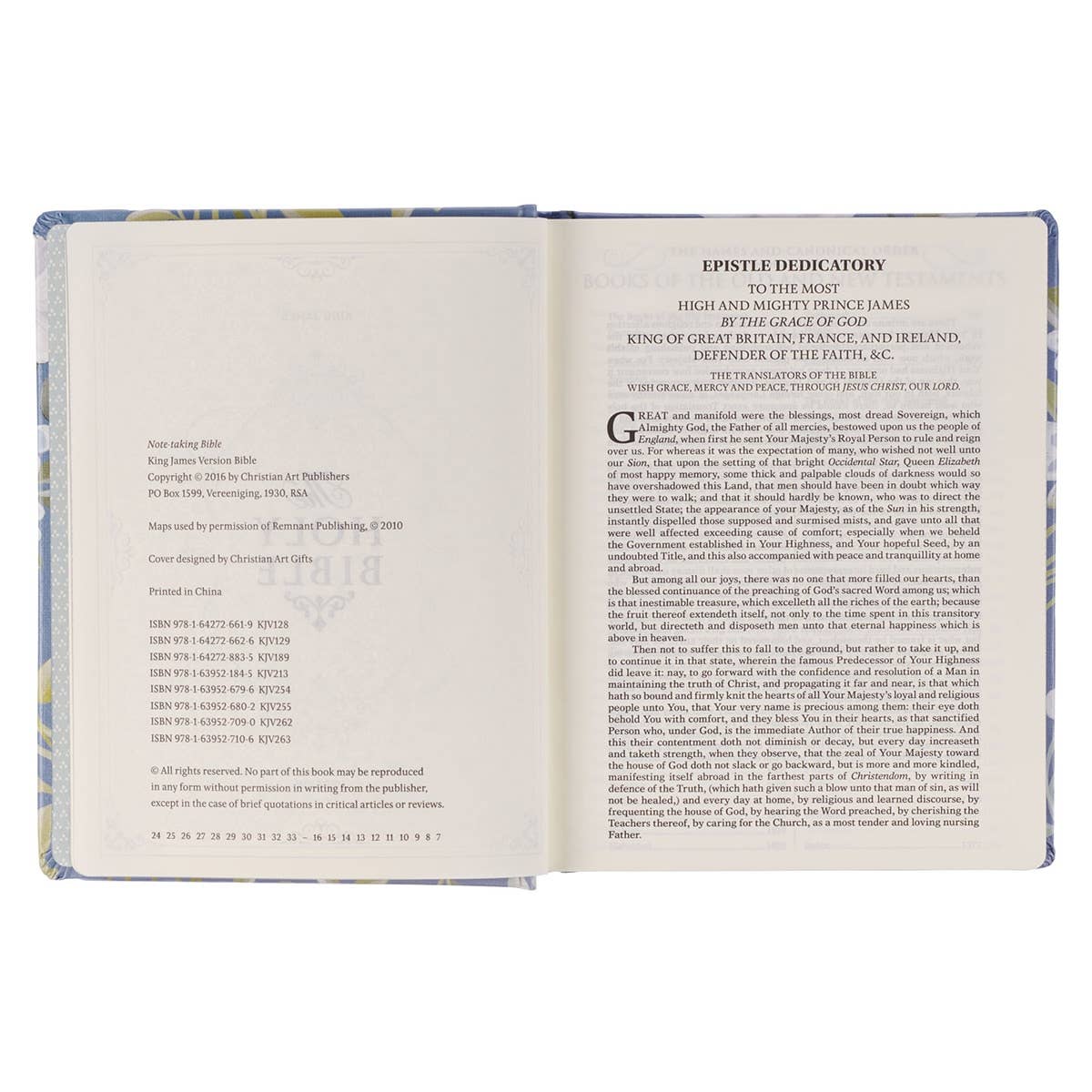 KJV Note-taking Bible HC Things Above Col. 3:2