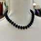 Navy Beaded Necklace