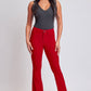 Ruby Red Hyperstretch High-Rise Flare Pants