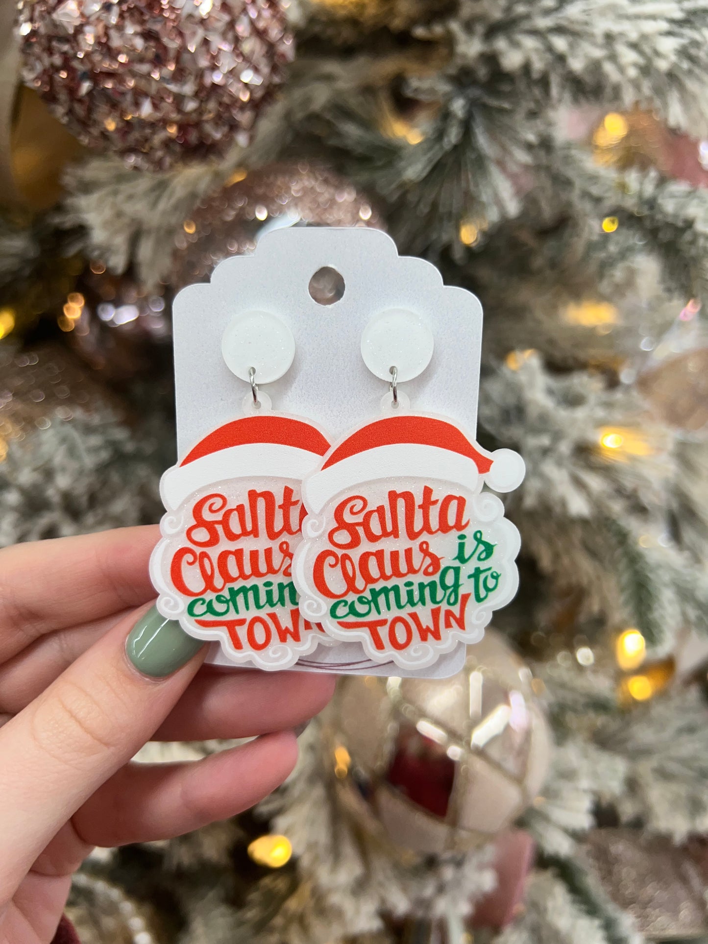 Santa Claus Is Coming To Town Earrings