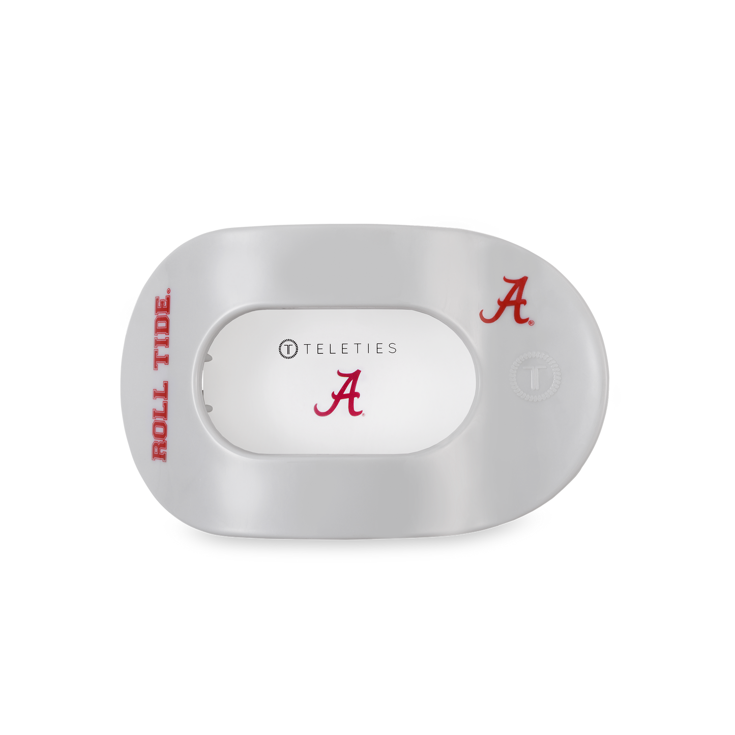 Flat Round Hair Clip | Medium | Roll Tide!