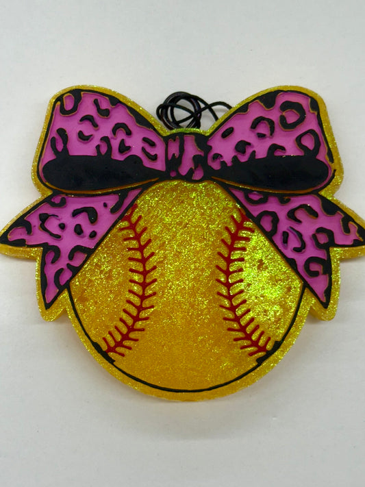 Softball Bow Freshie - Crazy Ex Girlfriend