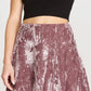 Mocha Velvet Mini Skirt