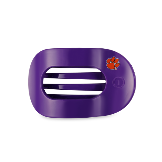 Teleties Medium Clemson Univ. Round Flat Hair Clip