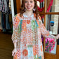 Orange Boho Paisley Dress