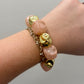 Hart Designs Rose & Gold Bead Bracelet