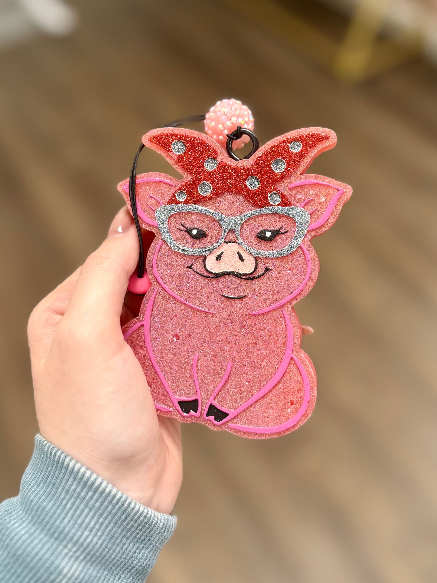 Pink Piggy Car Freshie - Fruit Loops