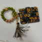 Yellow Floral Keychain Wallet