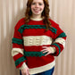 Festive Ruffled Detail Sweater
