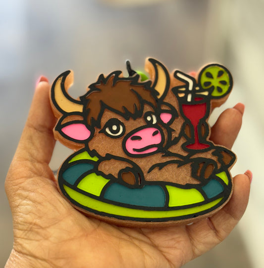 Cow Summertime Car Freshie-Jake