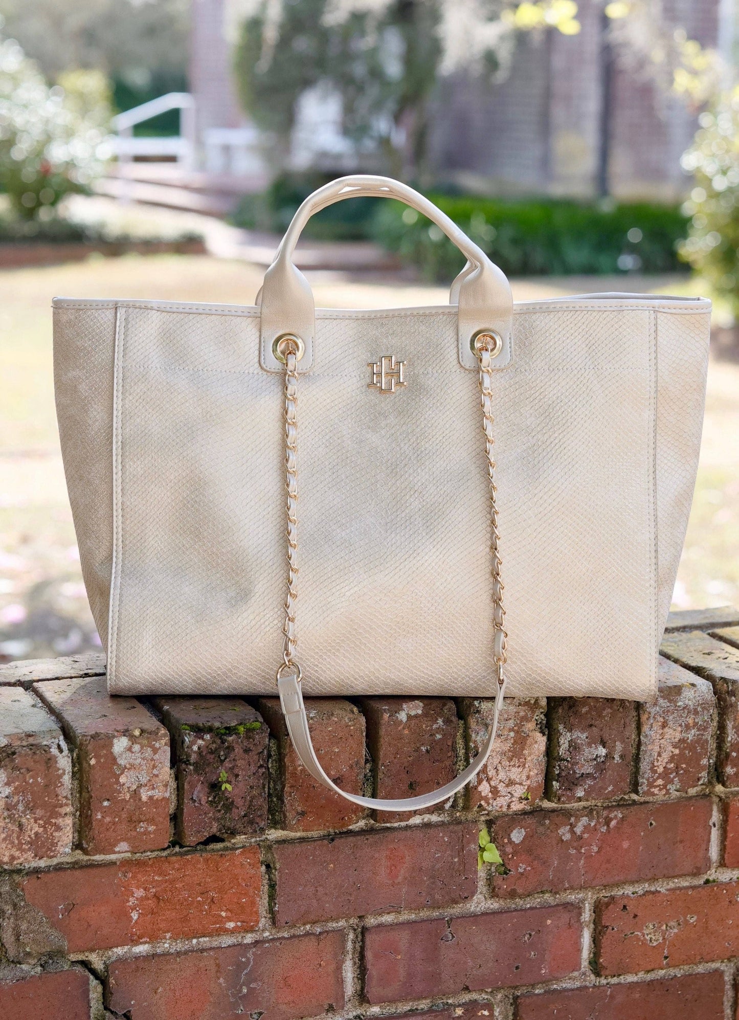 Shimmer Champagne Melissa Tote Bag