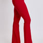 Ruby Red Hyperstretch High-Rise Flare Pants