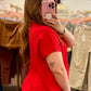 Ruby Mock Neck Sweater Top