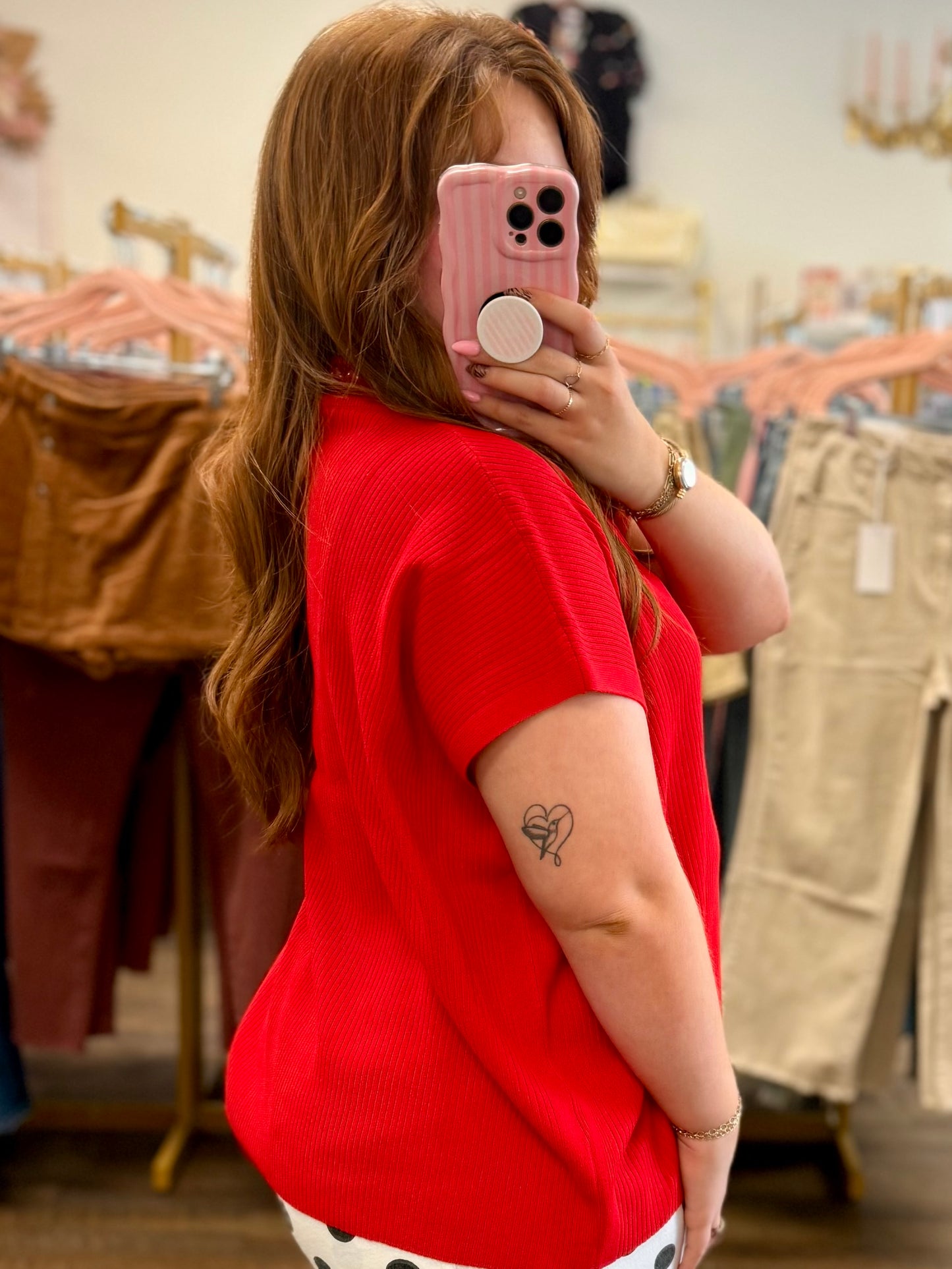 Ruby Mock Neck Sweater Top