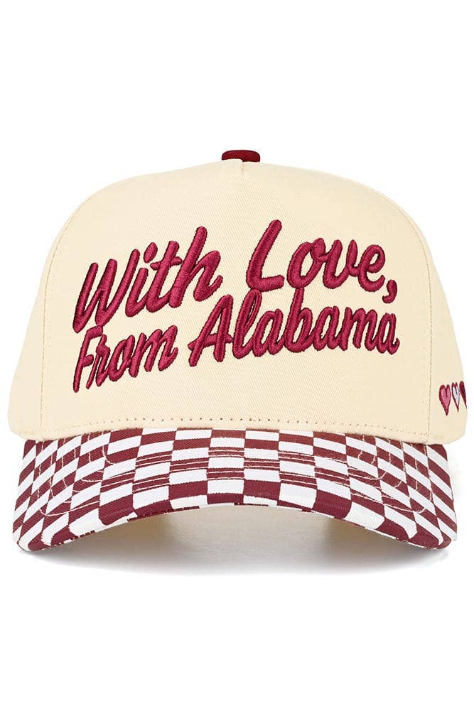 With Love, From Alabama Embroidered Hat