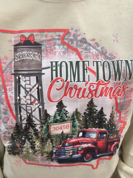 Hometown Christmas Crewneck-Statesboro