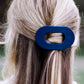 Teleties Medium Midnight Rain Round Flat Hair Clip