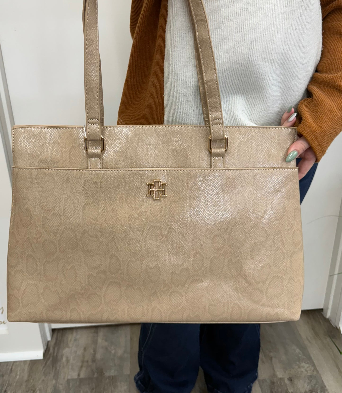 Taupe Brielle Versatile Tote