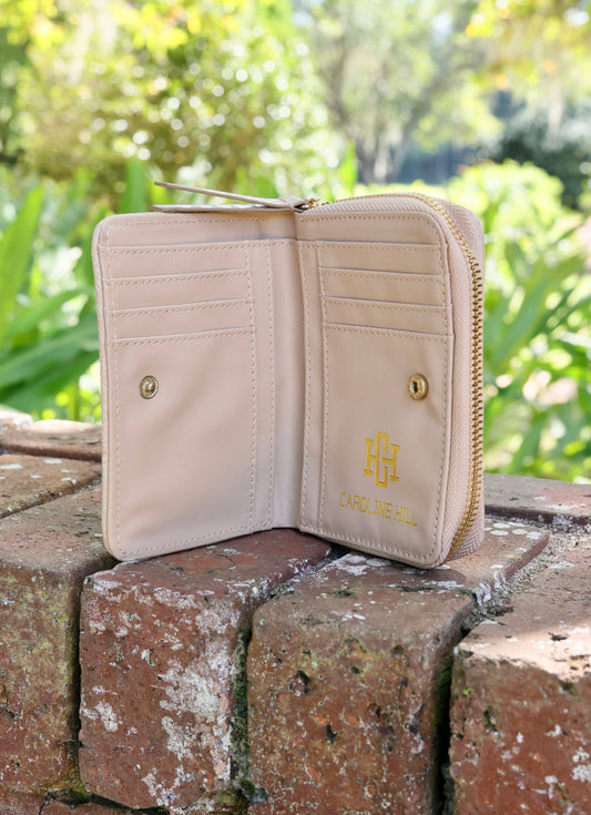 Tan Nadine Zippered Wallet