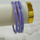 Opalescent Lavender Bangle Set