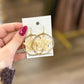 Gold Marble Star Earrings