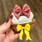 3D Bow Hen Car Freshie - Banana Taffy