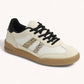 Cream & Leopard Double Stripe Sneakers