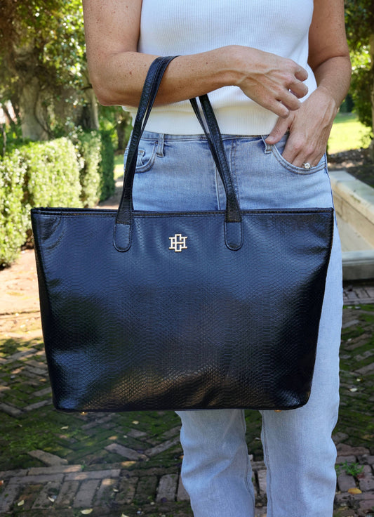 Black Daniela Large Tote