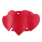 Flat Hair Clip | Large | Red Heart to Heart