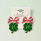 Bow Clover Earrings