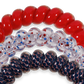 Spiral Hair Coils | Large | Atlanta Braves Hair Ties