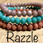 3pc Crystal Bead Bracelet Set- Razzle