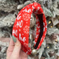 Red HoHo Christmas Headband