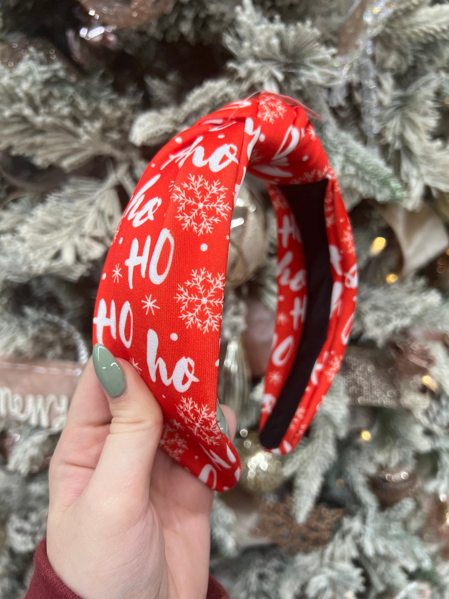 Red HoHo Christmas Headband