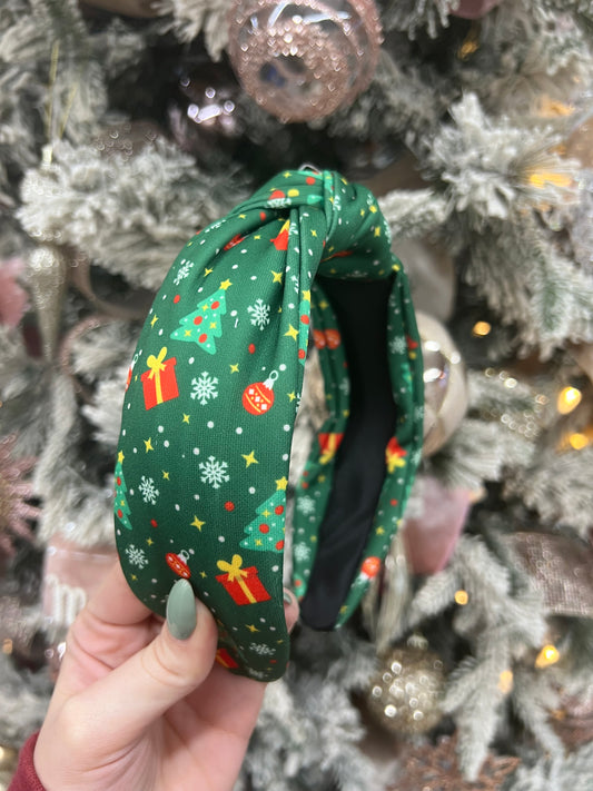 Green Christmas Headband