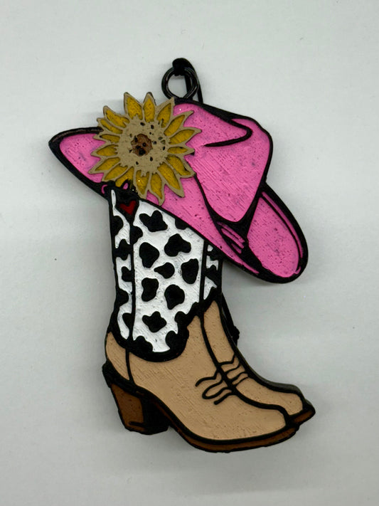 Cowgirl Car Freshie - Baja Cactus Blossom