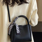 Black Scarf Crossbody Tote Bag