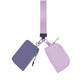 Lavender Dual Pouch Wristlet Keychain Wallet