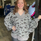 Plus Animal Print Reversible Oversized Top