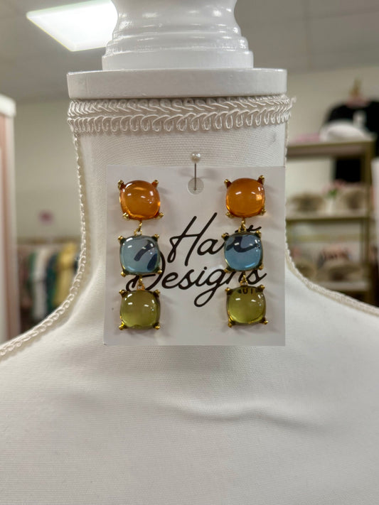 Hart Designs Stained Glass Drop Earrings